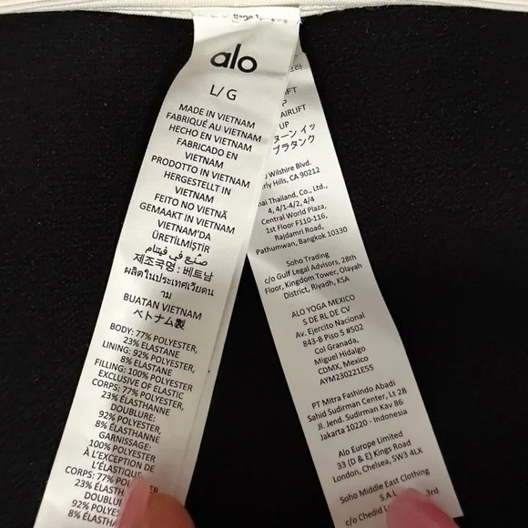 ***SOLD*** NWT ALO Yoga Airlift Turn It Up Bra Tank in Ivory Cream L - Picture 6 of 13